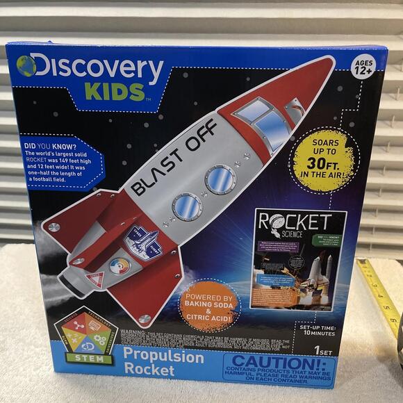 NEW! DISCOVERY KIDS PROPULSION ROCKET KIT BLAST OFF SOARS UP TO 30 FT New - Picture 3 of 7